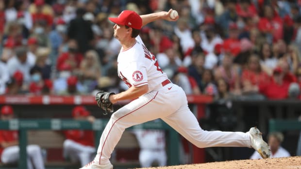 Former Los Angeles Angels pitcher Austin Warren